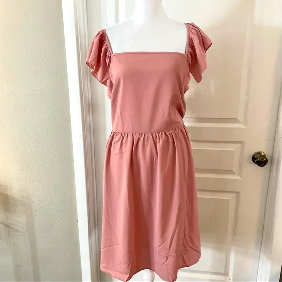 SHEIN | Dresses | 32 Shein Curve Dusty Pink Dress | Poshmark